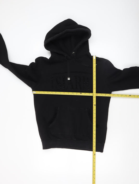 Womens UK Size S SIARR Black Pullover Hoodie