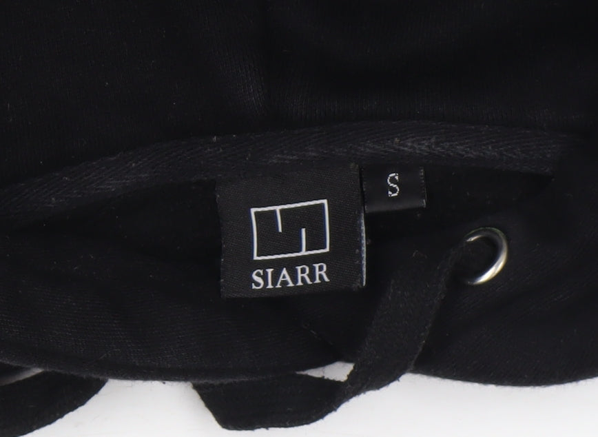 Womens UK Size S SIARR Black Pullover Hoodie