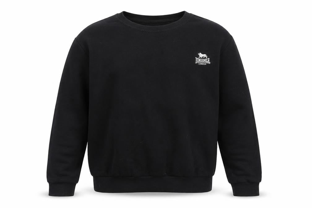 Mens UK Size L Lonsdale Black Pullover Sweatshirt