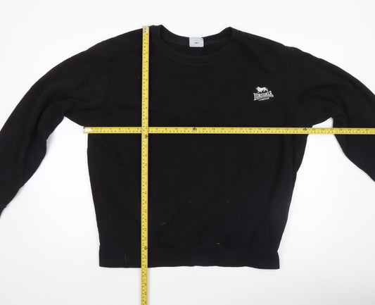 Mens UK Size L Lonsdale Black Pullover Sweatshirt