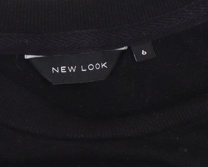 Womens UK Size 6 New Look Black Pullover Sweatshirt