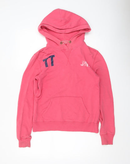 Womens UK Size 8 Jack Wills Pink Pullover Hoodie