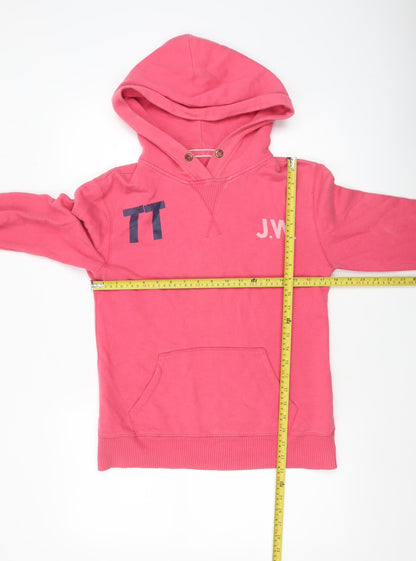 Womens UK Size 8 Jack Wills Pink Pullover Hoodie