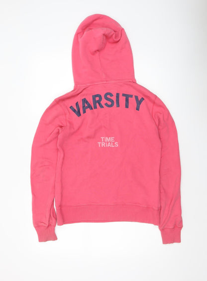 Womens UK Size 8 Jack Wills Pink Pullover Hoodie