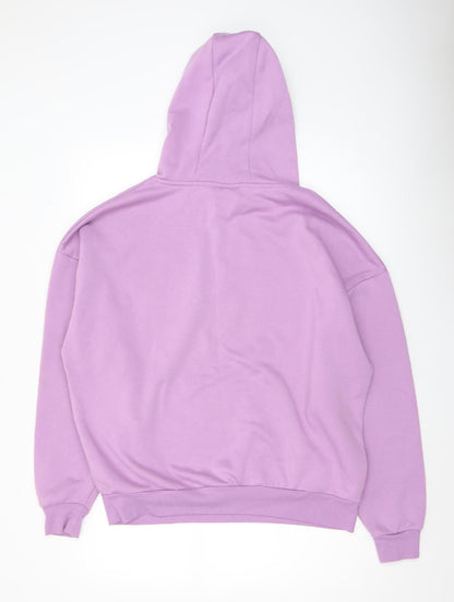 Womens UK Size S NYU Purple Pullover Hoodie