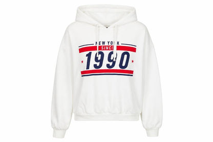 Womens UK Size 12 H&M White Pullover Hoodie