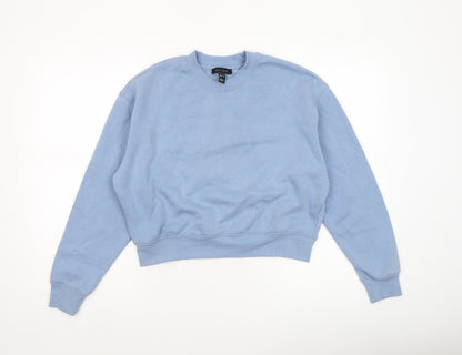 Womens UK Size S New Look Blue Pullover Sweatshirt
