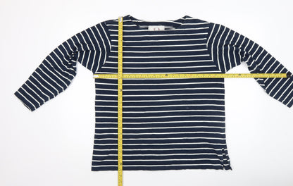Womens UK Size L Laura Ashley Blue Basic T-Shirt