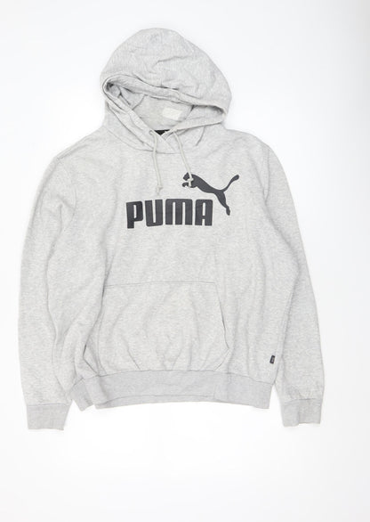 Womens UK Size XL PUMA Grey Pullover Hoodie