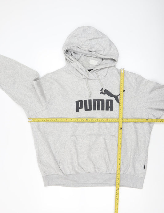 Womens UK Size XL PUMA Grey Pullover Hoodie