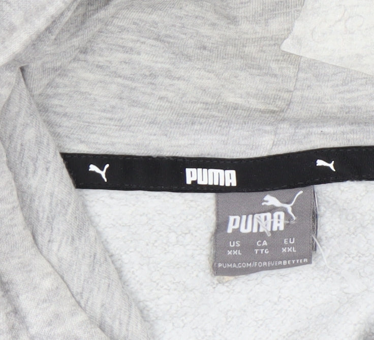 Womens UK Size XL PUMA Grey Pullover Hoodie