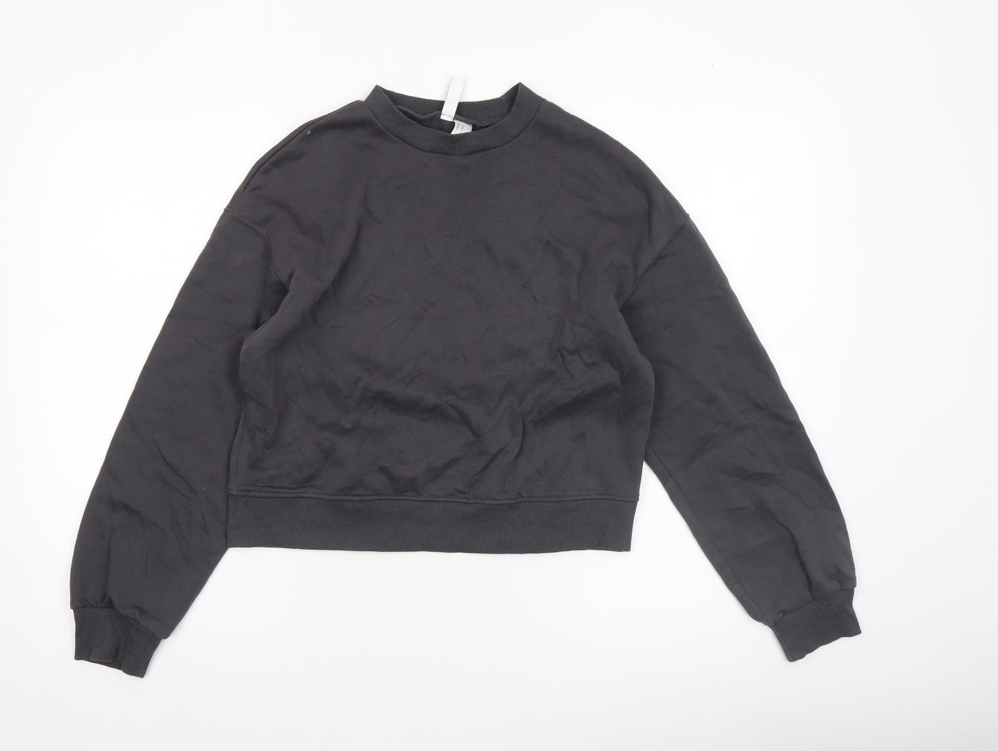 Womens UK Size XS H&M Black Pullover Sweatshirt