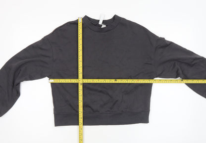 Womens UK Size XS H&M Black Pullover Sweatshirt