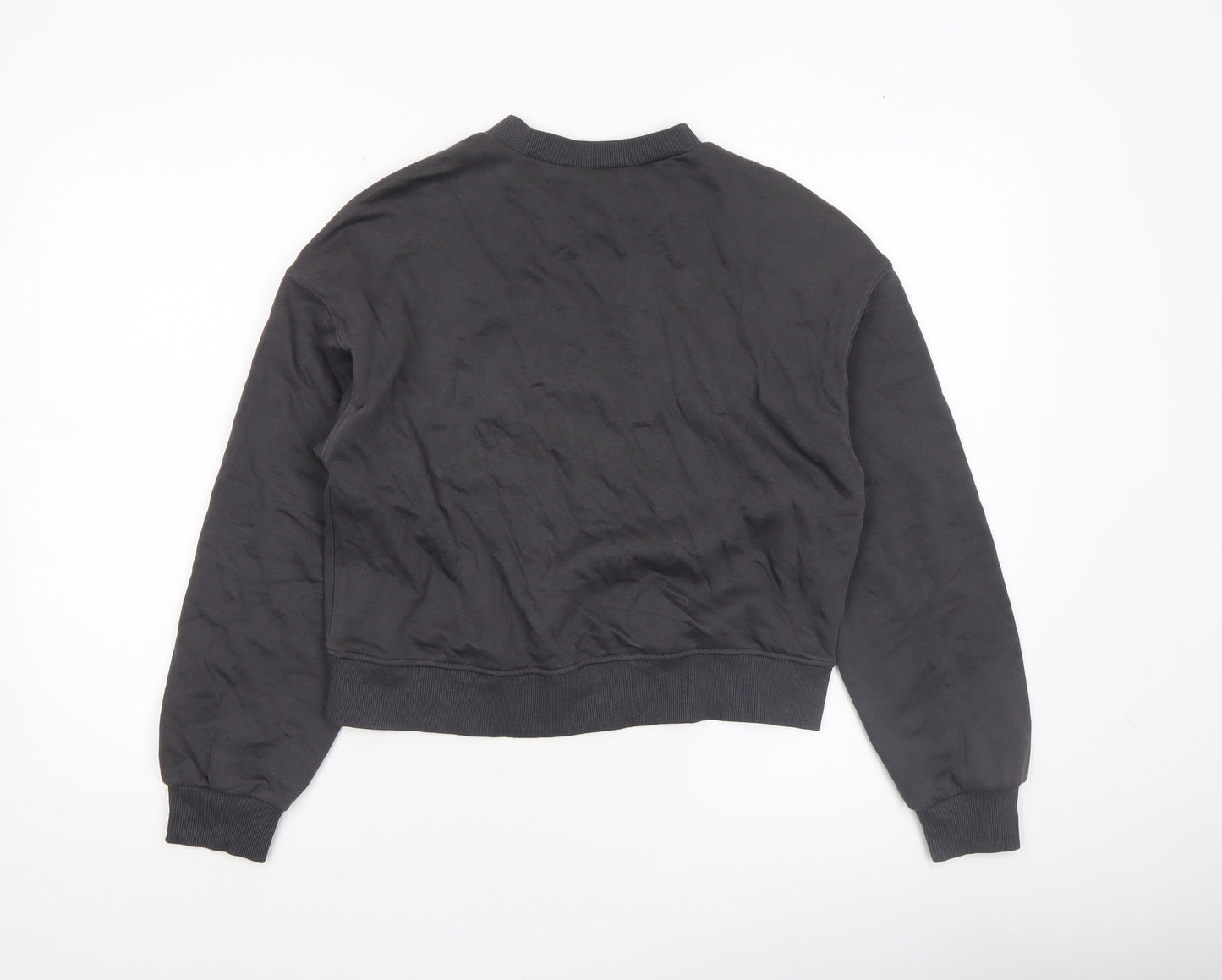 Womens UK Size XS H&M Black Pullover Sweatshirt
