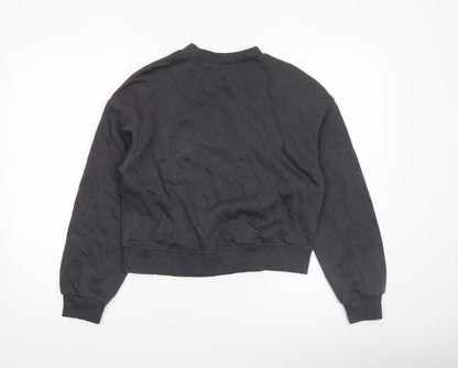 Womens UK Size XS H&M Black Pullover Sweatshirt