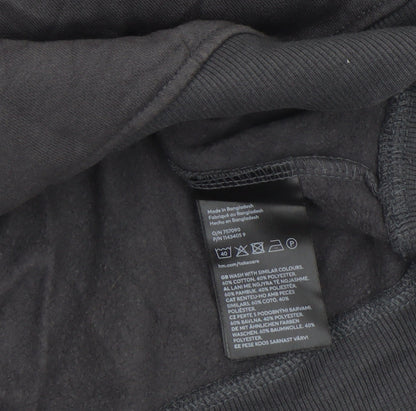 Womens UK Size XS H&M Black Pullover Sweatshirt
