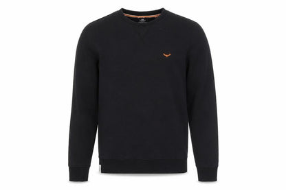 Mens UK Size S Threadbare Black Pullover Sweatshirt