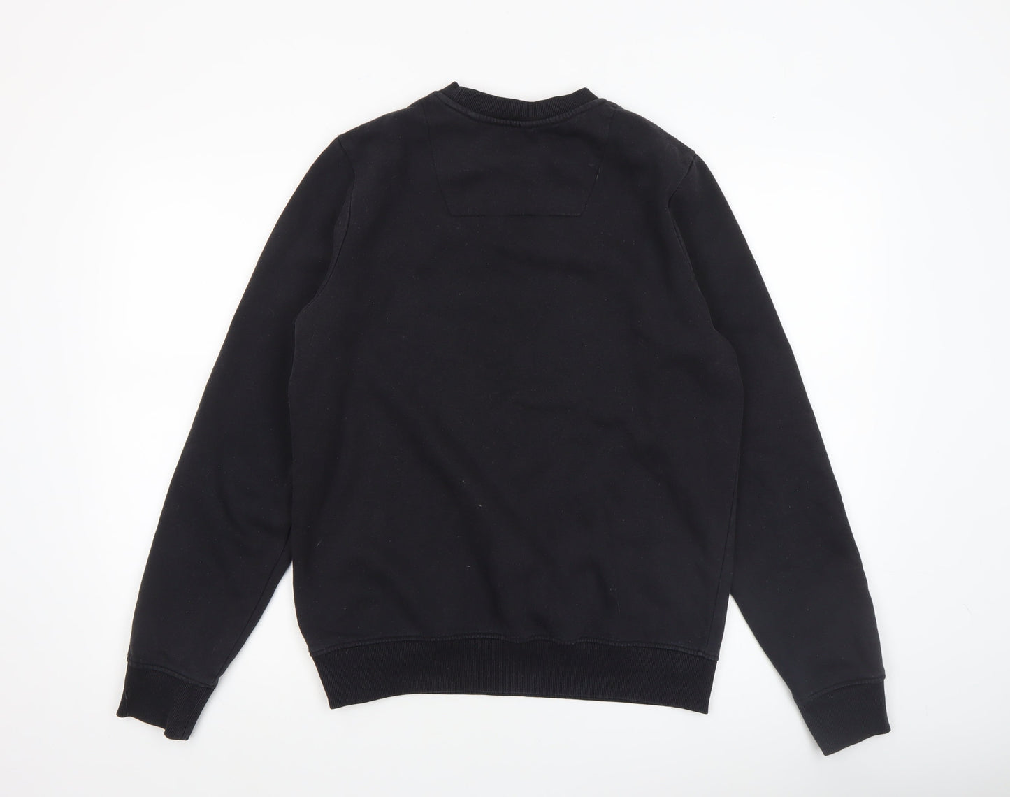 Mens UK Size S Threadbare Black Pullover Sweatshirt