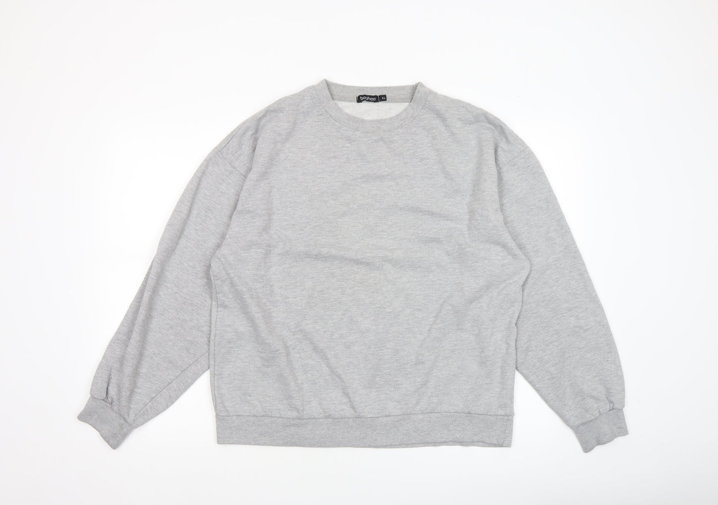 Womens UK Size XL Boohoo Grey Pullover Sweatshirt