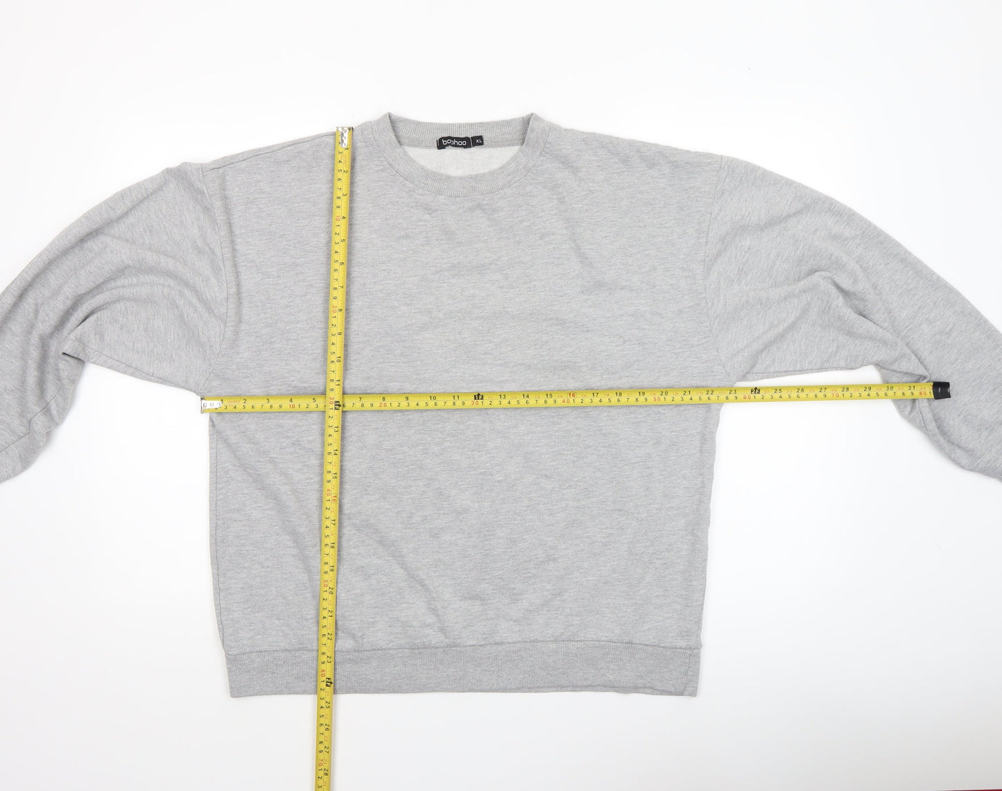 Womens UK Size XL Boohoo Grey Pullover Sweatshirt