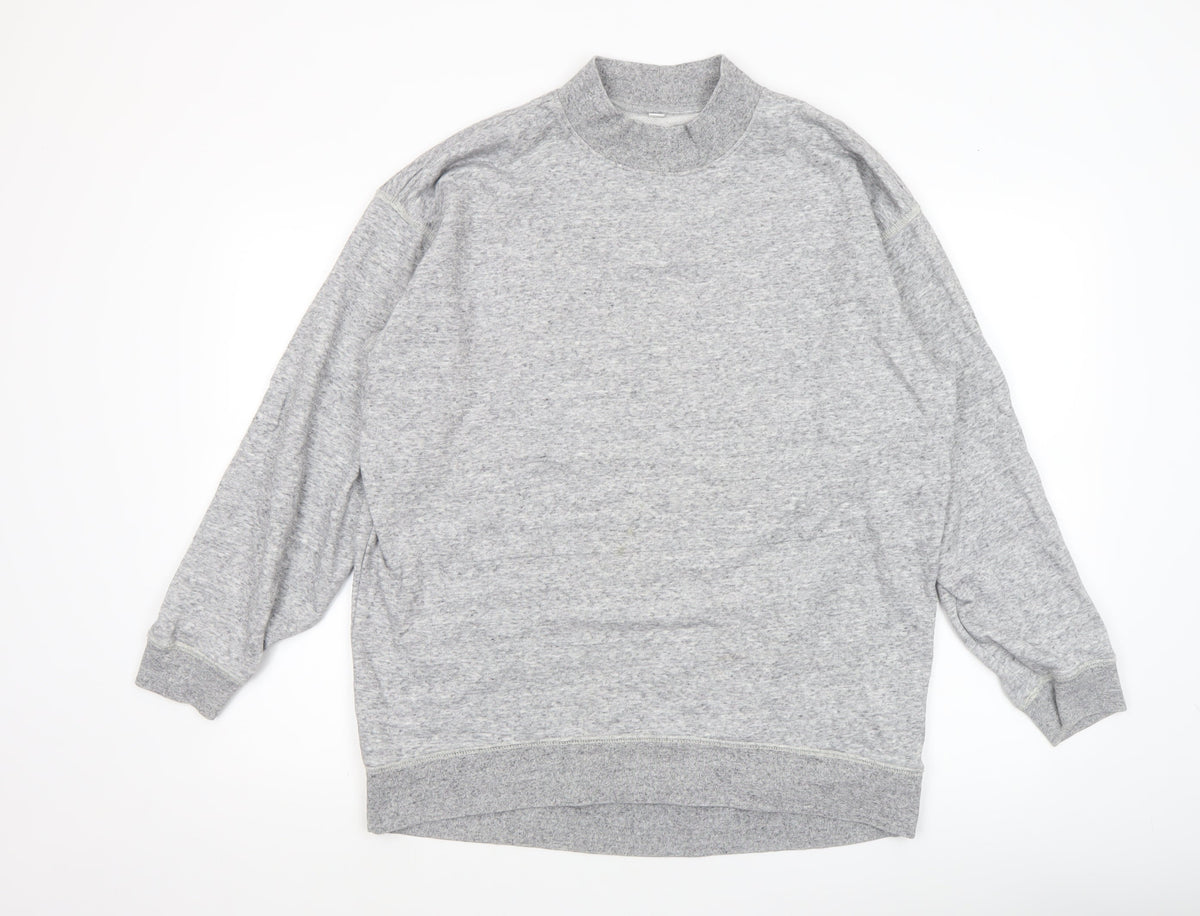 Mens UK Size M Uniqlo Grey Pullover Sweatshirt