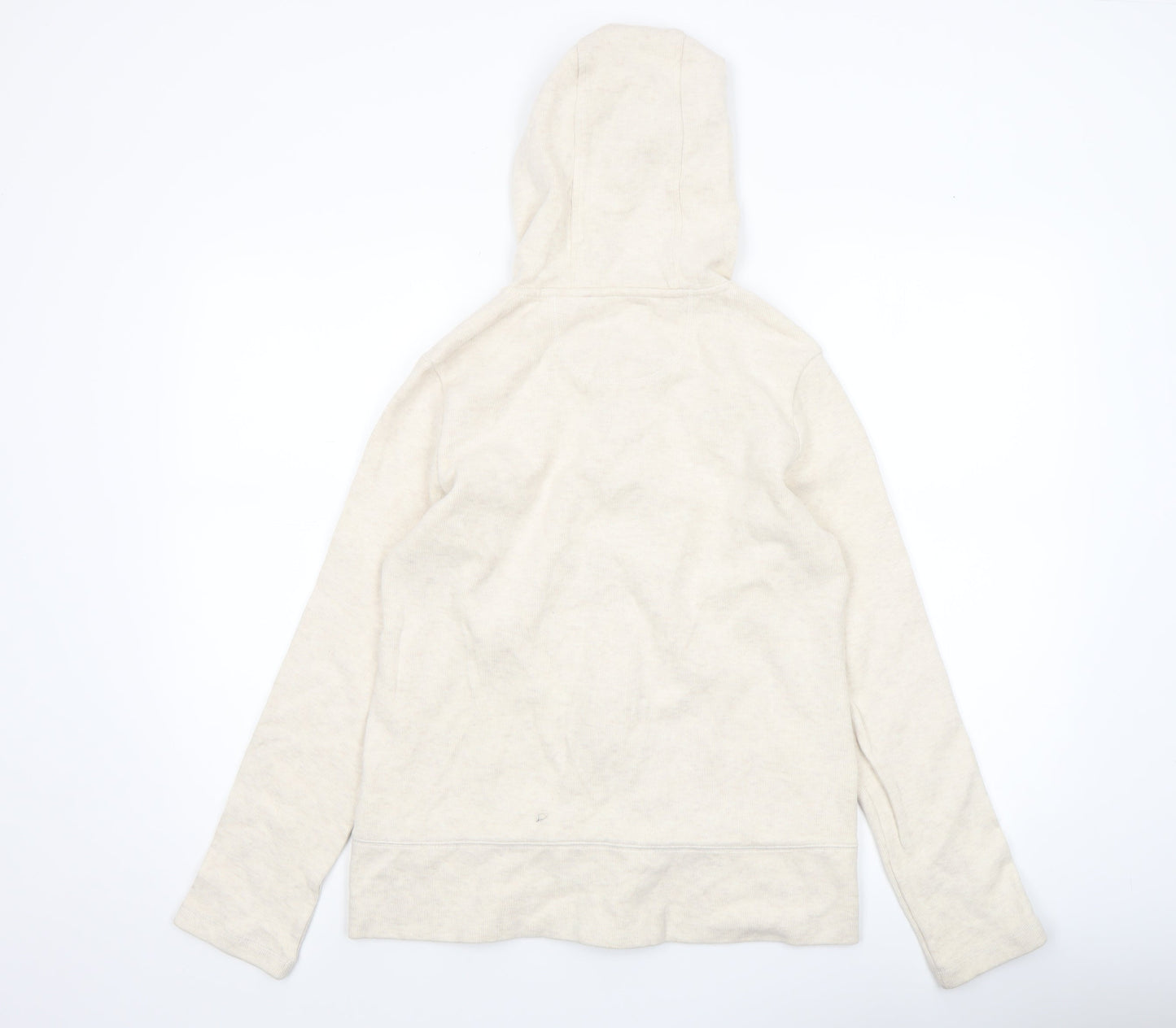 Womens UK Size S Kirkland Signature Beige Full Zip Hoodie