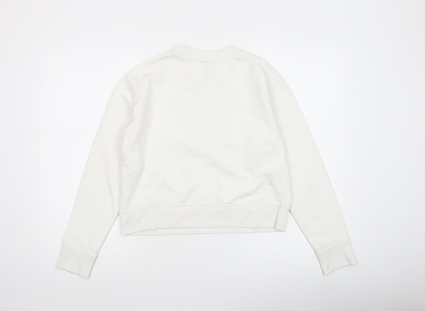 Womens UK Size 2XS H&M White Pullover Sweatshirt