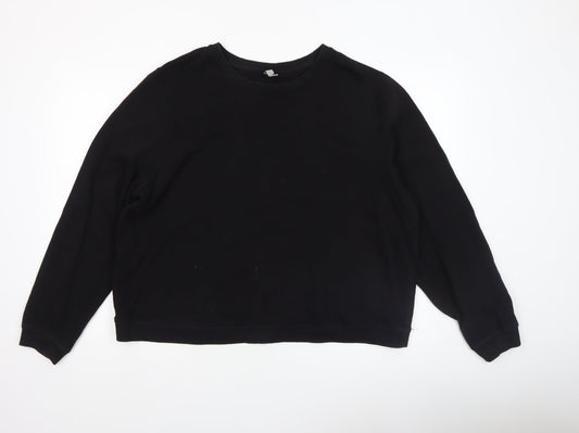 Womens UK Size 20 ASOS Black Pullover Sweatshirt