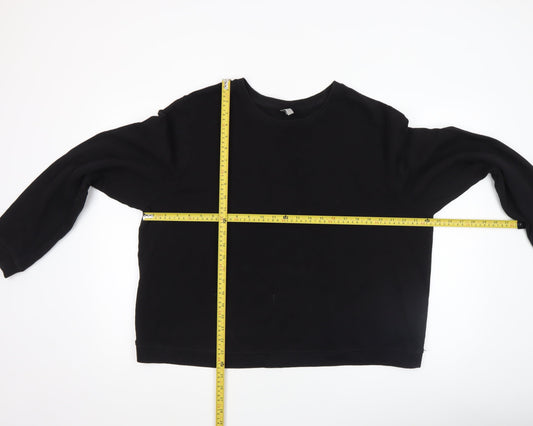 Womens UK Size 20 ASOS Black Pullover Sweatshirt