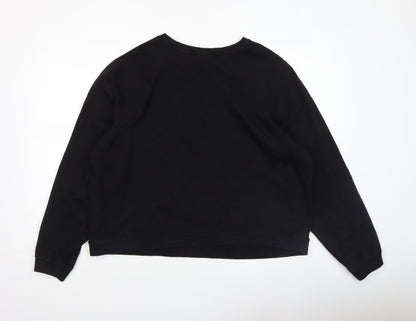 Womens UK Size 20 ASOS Black Pullover Sweatshirt