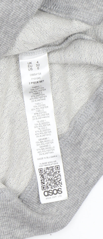 Womens UK Size 4 ASOS Grey Pullover Sweatshirt
