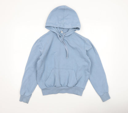 Womens UK Size XS H&M Blue Pullover Hoodie