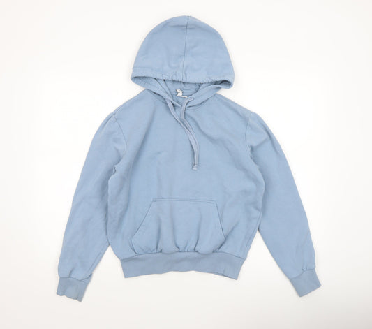 Womens UK Size XS H&M Blue Pullover Hoodie