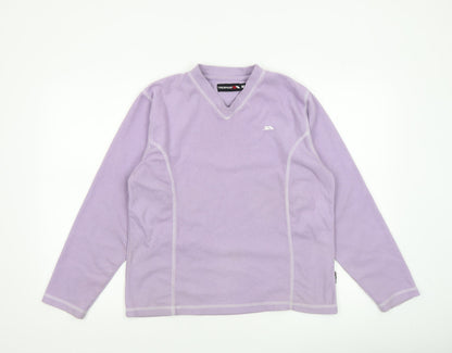 Womens UK Size M Trespass Purple Pullover Sweatshirt