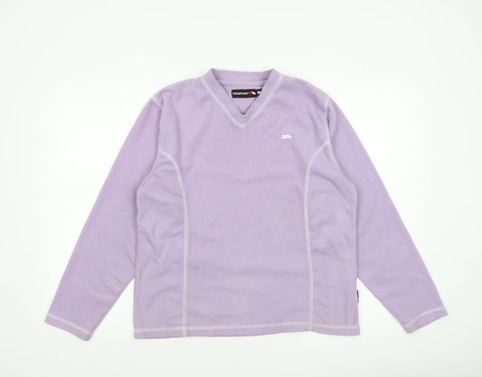 Womens UK Size M Trespass Purple Pullover Sweatshirt