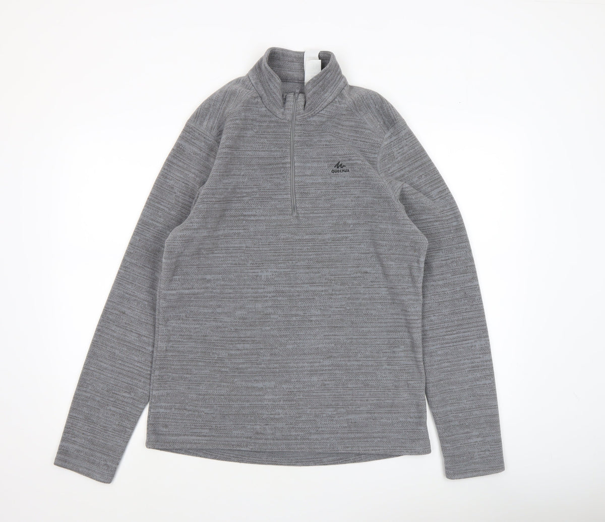 Mens UK Size L Quechua Grey Pullover Sweatshirt