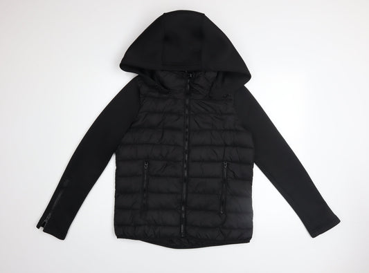 Mens UK Size S Zara Black Puffer Jacket