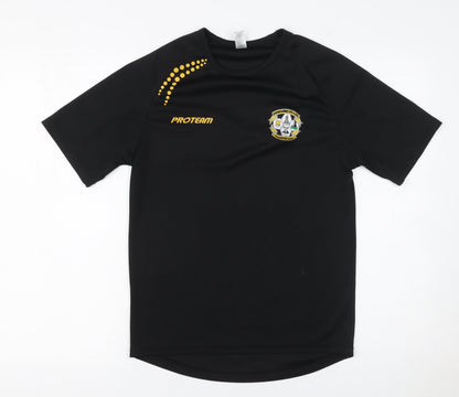 Mens UK Size XS SOL'S Black FootballGym & TrainingRunning & JoggingCrossFit T-Sh