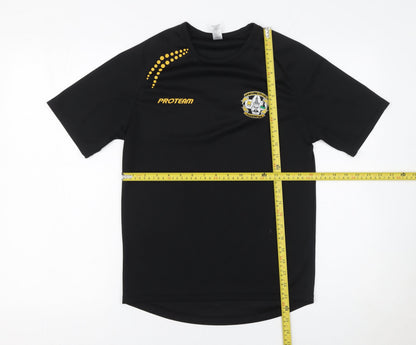 Mens UK Size XS SOL'S Black FootballGym & TrainingRunning & JoggingCrossFit T-Sh