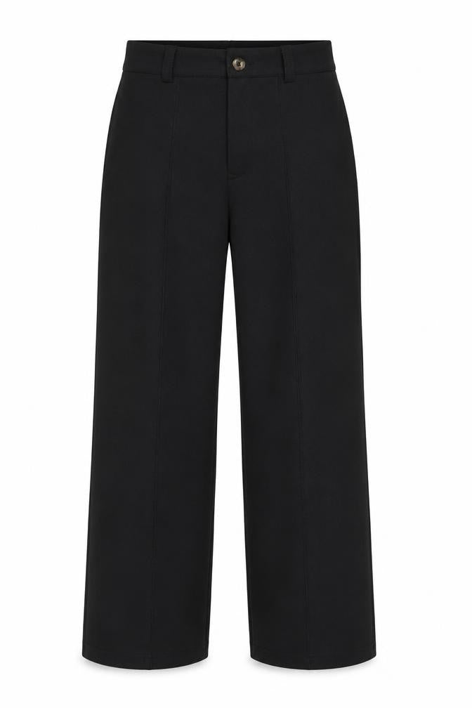 Womens UK Size 10 Kotty Regular Fit Casual Workwear Business Black Trousers