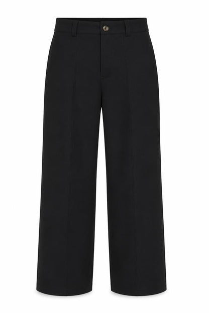Womens UK Size 10 Kotty Regular Fit Casual Workwear Business Black Trousers