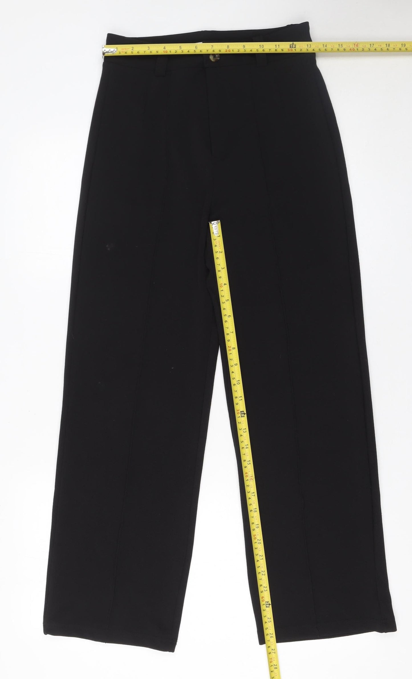 Womens UK Size 10 Kotty Regular Fit Casual Workwear Business Black Trousers