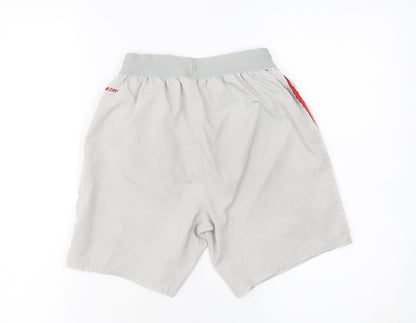 New Balance Boys Grey LFC Athletic Shorts Size 146 Lightweight Quick Dry