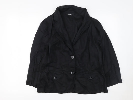 Womens UK Size 14 Bianca Regular Black Blazer