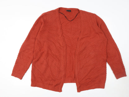 Womens UK Size L VILA Orange Cardigan Jumper