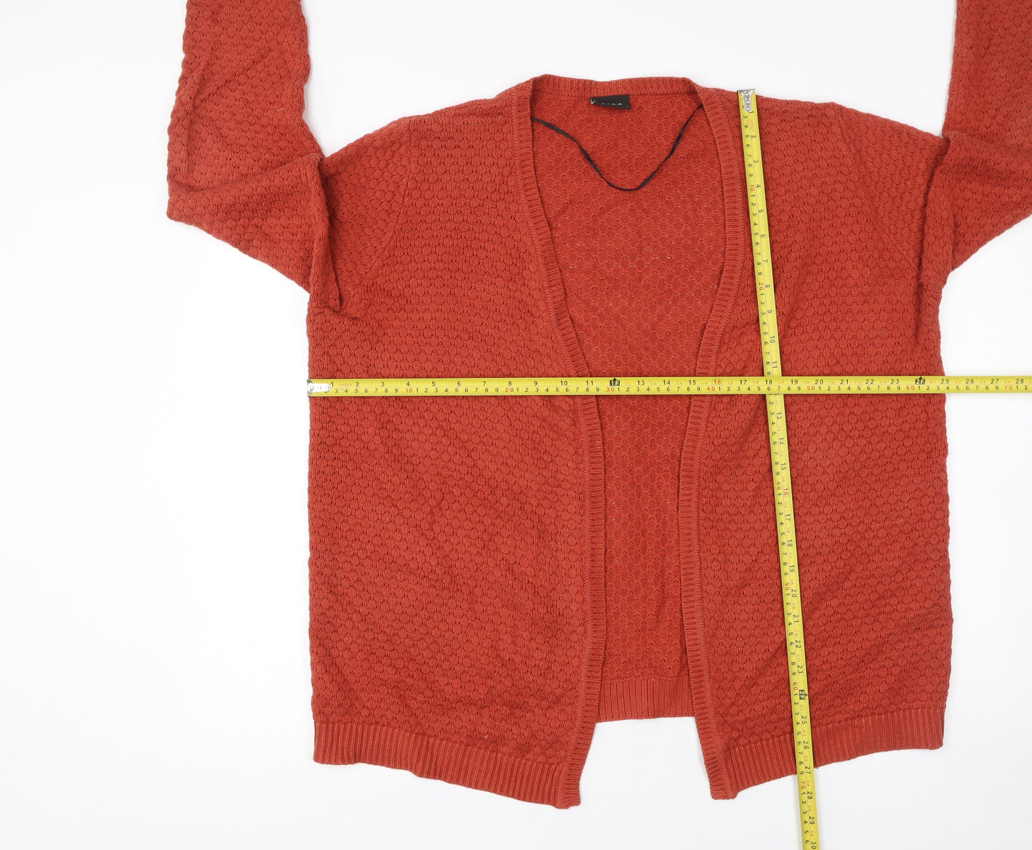 Womens UK Size L VILA Orange Cardigan Jumper