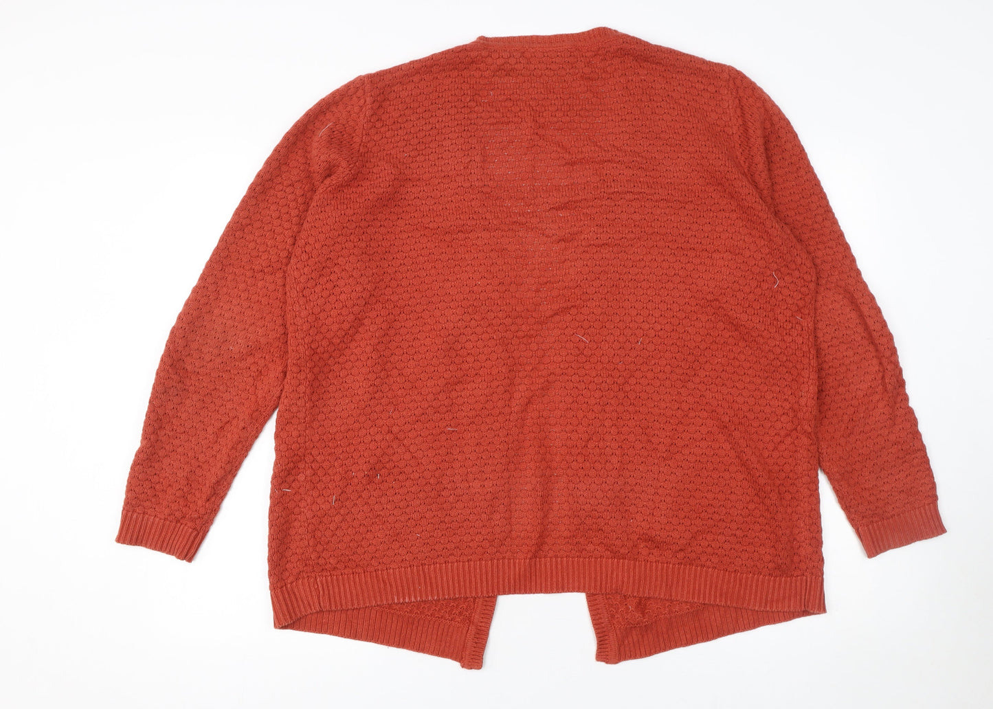 Womens UK Size L VILA Orange Cardigan Jumper