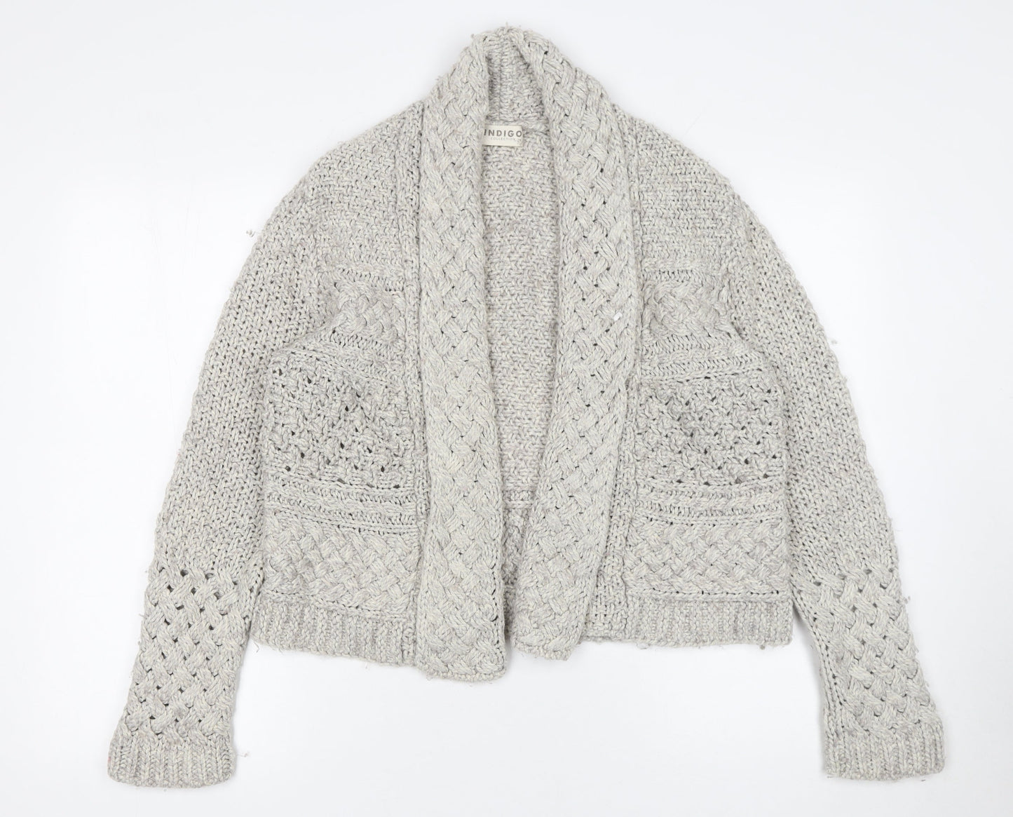 Womens UK Size 14 Marks and Spencer Grey Cardigan Jumper