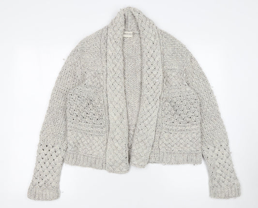 Womens UK Size 14 Marks and Spencer Grey Cardigan Jumper