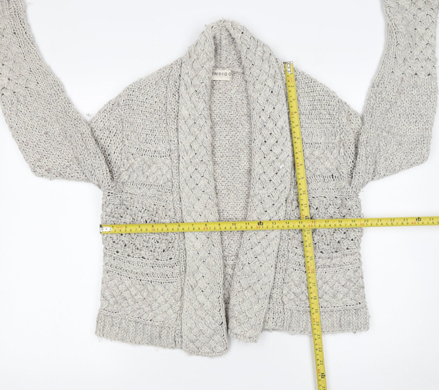 Womens UK Size 14 Marks and Spencer Grey Cardigan Jumper